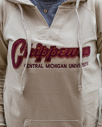 Central Michigan University Chippewas Women's Sand Hoodie