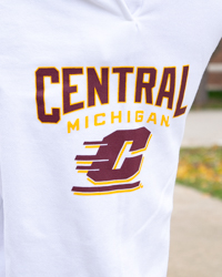 Central Michigan Action C White Jogger Sweatpants