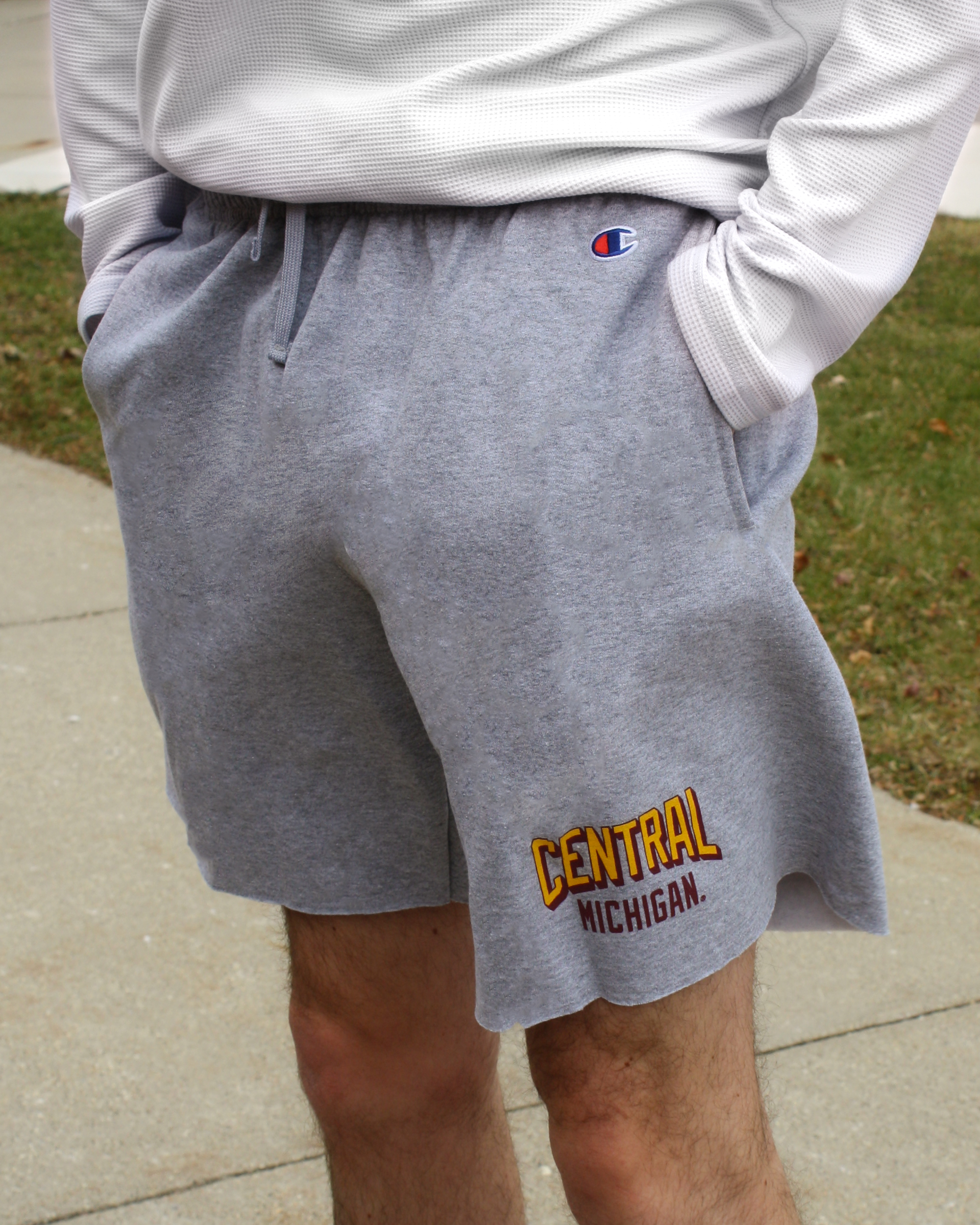 Central Michigan Gray Fleece Shorts
