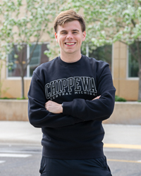 Central Michigan Chippewas Black Crewneck Sweatshirt