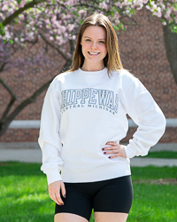 Central Michigan Chippewas White Crewneck Sweatshirt