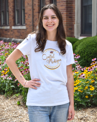 Central Michigan Chippewas White Women's T-Shirt