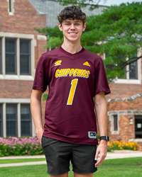 Action C Central Michigan Chippewas #1 Maroon Replica Football Jersey