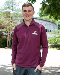 Central Michigan University Maroon Lightweight ¼ Zip