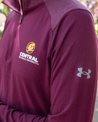 Central Michigan University Maroon Lightweight ¼ Zip