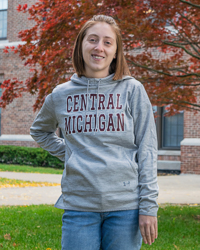 Central Michigan Gray Women's Tech Hoodie