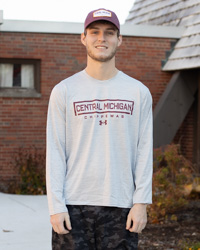 Central Michigan Chippewas Gray Tech Long Sleeve T-Shirt
