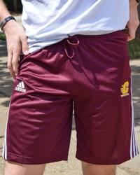 Action C 3 Stripe Maroon Shorts