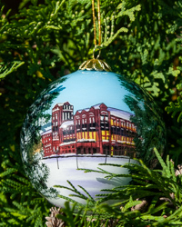 Warriner Hall Hand Painted CMU Holiday Ornament