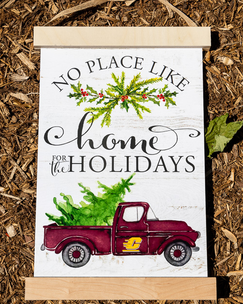 Action C Central Michigan/Home for the Holidays Reversible Sign
