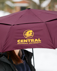 Action C Central Michigan University Maroon 46-inch Deluxe Umbrella