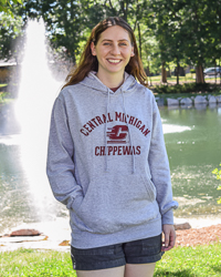 Central Michigan Chippewas Gray Hoodie