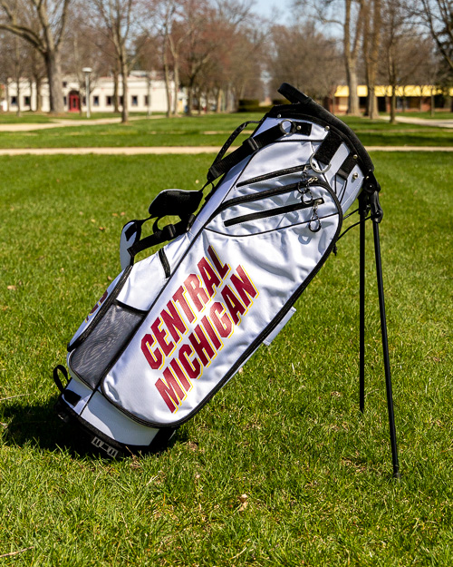 Central Michigan White Golf Birdie Stand Bag