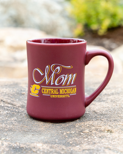 Action C Mom Maroon Matte Diner Mug<br><brand></brand>