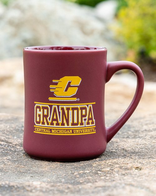 Action C Grandpa Maroon Matte Diner Mug