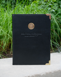 Central Michigan University Seal Black Padfolio