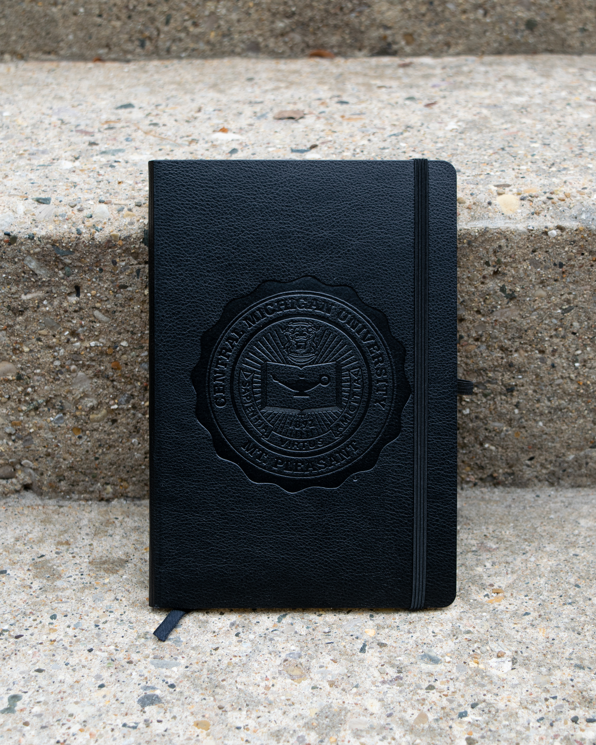 Central Michigan Seal Black Textured Journal (SKU 5055107198)