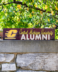 Action C Central Michigan Alumni Block Sign