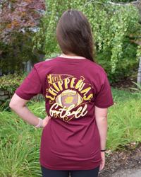 CMU Chippewas Football Maroon T-Shirt