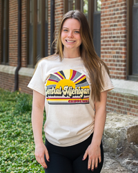 Central Michigan Chippewas Rainbow Graphic T-Shirt