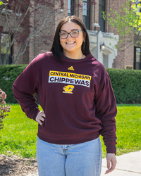 Central Michigan Chippewas Maroon Crewneck Sweatshirt