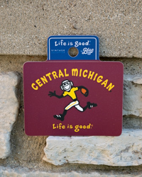 Central Michigan Life is Good Football Sticker
