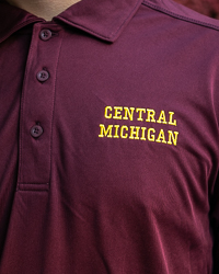 Central Michigan Maroon Tech Polo