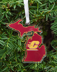 Action C State of Michigan Acrylic Holiday Ornament