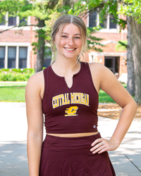 Central Michigan Action C Maroon Women's Crop Tank Top