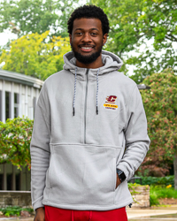 Action C Central Michigan Chippewas Gray ½ Zip Fleece Hoodie