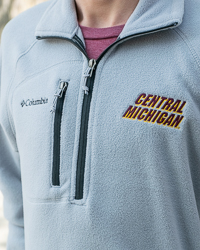 Central Michigan Gray ¼ Zip Fleece Jacket