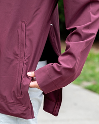 Action C Central Michigan Maroon ¼ Zip Coach Jacket