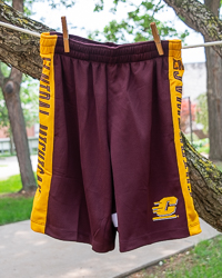 Action C Central Michigan Maroon & Gold Youth Athletic Shorts