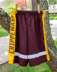 Action C Central Michigan Maroon & Gold Youth Athletic Shorts