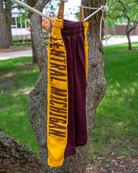 Action C Central Michigan Maroon & Gold Youth Athletic Shorts