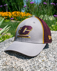 Action C Gray & Maroon Flex Fit Hat