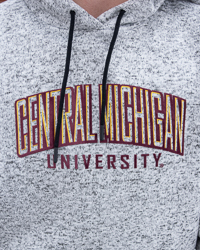 Central Michigan University Gray Sweater Fleece Hoodie