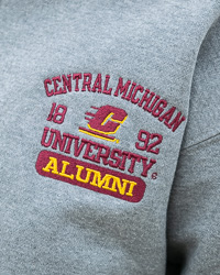 Central Michigan University Alumni Gray ¼ Zip