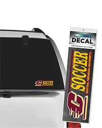 Action C Central Michigan Soccer Automotive Decal