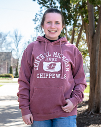 Central Michigan Chippewas 1892 Vintage Maroon Hoodie