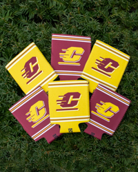 Action C Maroon & Gold 6 Koozies Party Pack