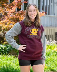 Central Michigan Chippewas Action C Maroon & Gray Color Block Hoodie