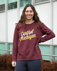 Central Michigan Maroon Women's Crewneck Sweatshirt