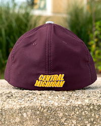 Action C Central Michigan Gray & Maroon Stretch Fit Hat