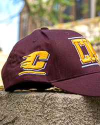 CMU 3D Action C Maroon Snapback Hat