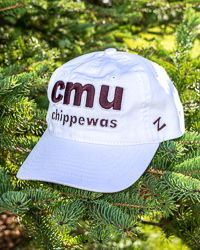 CMU Chippewas White Ladies Fit Hat
