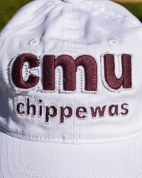CMU Chippewas White Ladies Fit Hat