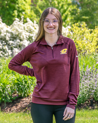 Action C Maroon Women's ¼ Zip