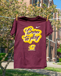 Action C Born To Play Maroon Youth T-Shirt