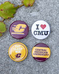 Central Michigan Set of 4 Mini Buttons